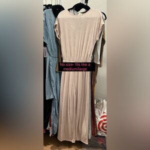 Ladies cream Romper Jumper Medium/Large